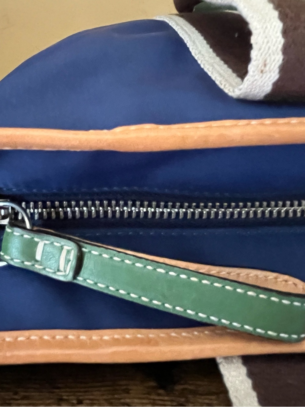 Vintage Coach Weekend Mini Hampton Tote 6261 Purse Blue and Green - Picture 13 of 16
